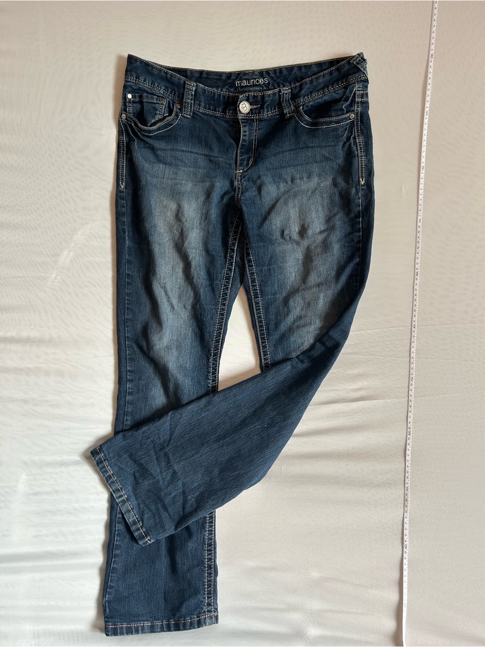 Maurices Women's Dark Blue Straight Leg Jeans